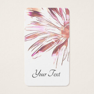 Tarjetas de visita floral de moda