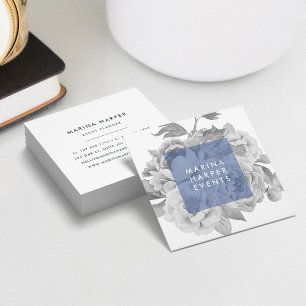 Tarjetas de visita Floral Square Armada