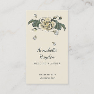 Tarjetas de visita Floral Vintage