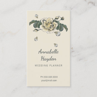 Tarjetas de visita Floral Vintage