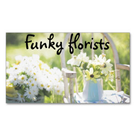Tarjetas de visita florales