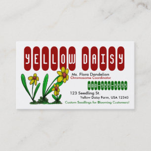 Tarjetas de visita florales