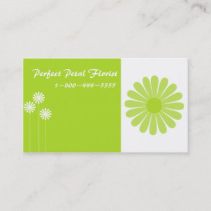 Tarjetas de visita florales alegres brillantes
