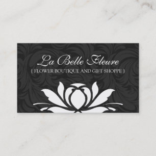 Tarjetas de visita florales con clase y elegantes