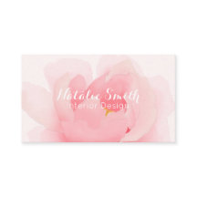 Tarjetas de visita florales de la floración del