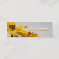 Tarjetas de visita florales de la fotografía del