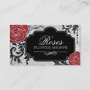 Tarjetas de visita florales del diseñador
