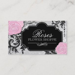 Tarjetas de visita florales del diseñador