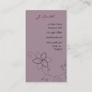 Tarjetas de visita florales del pavo real