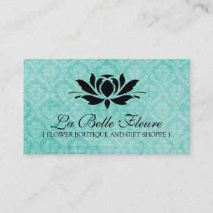 Tarjetas de visita florales elegantes