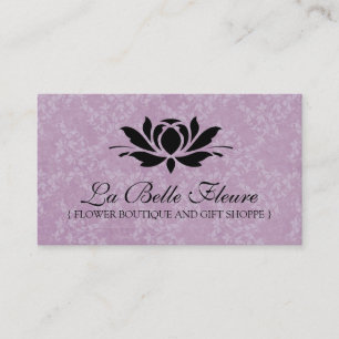 Tarjetas de visita florales elegantes