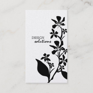 Tarjetas de visita florales intrépidas