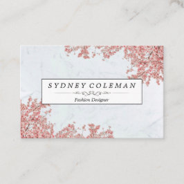 Tarjetas de visita florales modernas elegantes de