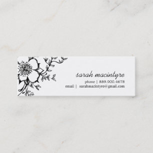 Tarjetas de visita florales/pequeñas bonitas