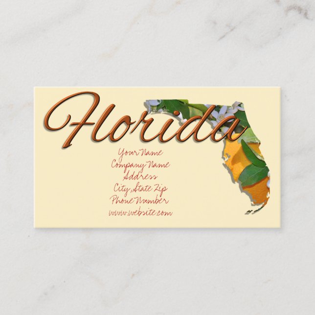 Tarjetas de visita - FLORIDA (Anverso)
