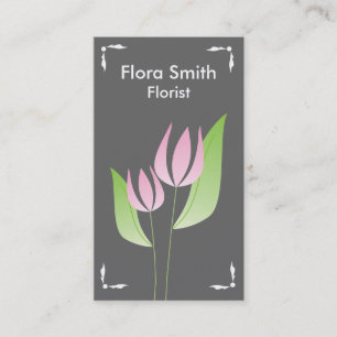 Tarjetas de visita florista