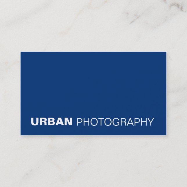tarjetas de visita > fotografía urbana [azul] (Anverso)