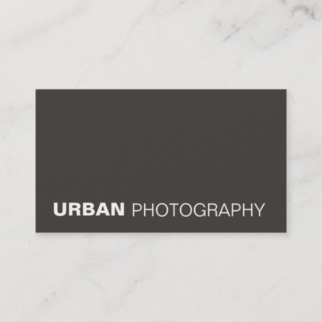 tarjetas de visita > fotografía urbana [carbón de (Anverso)