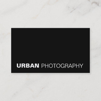 tarjetas de visita > fotografía urbana [negro]