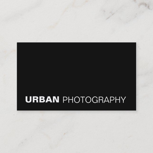 tarjetas de visita > fotografía urbana [negro] (Anverso)
