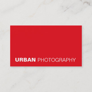tarjetas de visita > fotografía urbana [roja]
