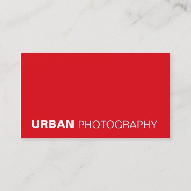 tarjetas de visita > fotografía urbana [roja] (Anverso)