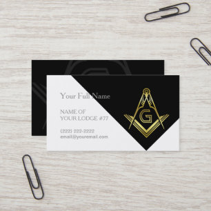 Tarjetas de visita Freemason   Plantillas masónic