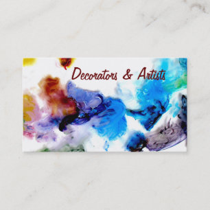 Tarjetas de visita frescas coloridas de las