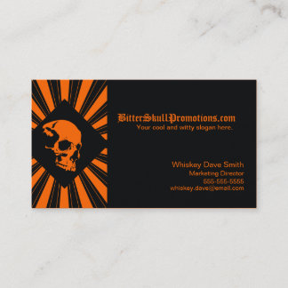 Tarjetas de visita frescas de SkullBurst
