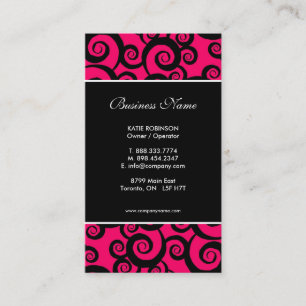 Tarjetas de visita frescas y enrrolladas