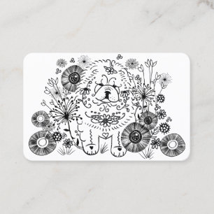 Tarjetas de visita GARDEN DOODLE Chow - PERSONALIZ