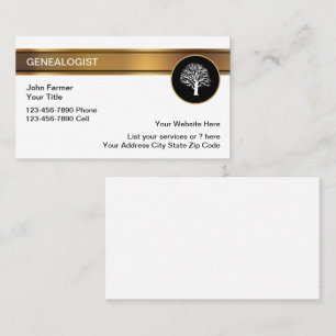 Tarjetas de visita genealógicas