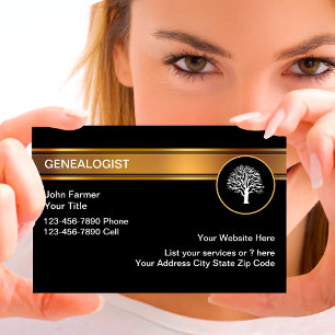 Tarjetas de visita genealógicas clásicas