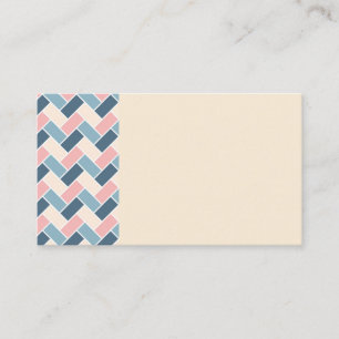 Tarjetas de visita geométrica Chiffon Pastel amar