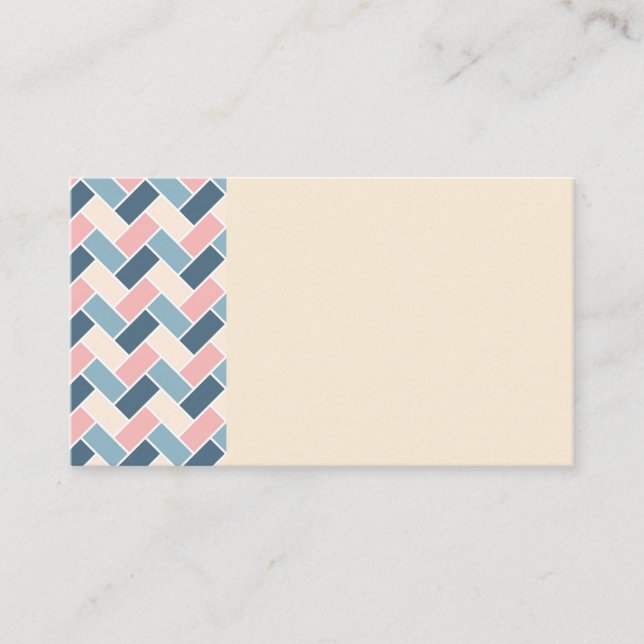 Tarjetas de visita geométrica Chiffon Pastel amari (Anverso)