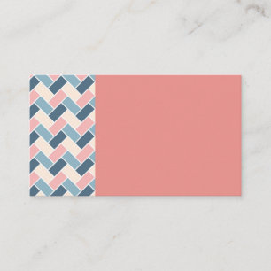 Tarjetas de visita geométrica Melon Pastel