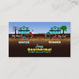 Tarjetas de visita geotérmicas