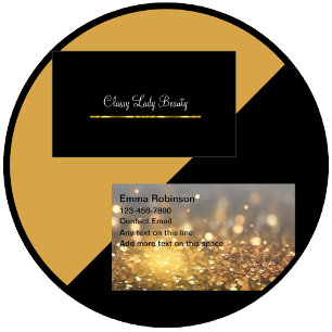 Tarjetas de visita Glitzy Beauty