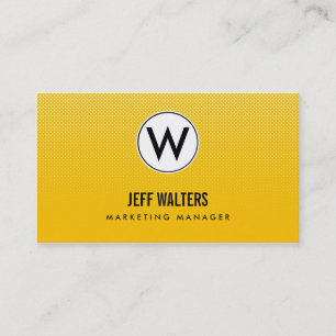 Tarjetas de visita Gold Modern Halftone