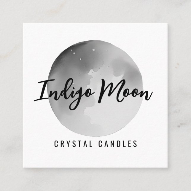 Tarjetas de visita Gray Moon (Anverso)