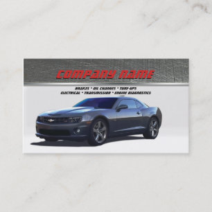 Tarjetas de visita grises de Camaro