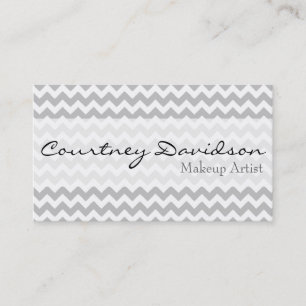 Tarjetas de visita grises de Chevron