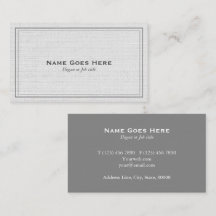 Tarjetas de visita grises simples profesionales