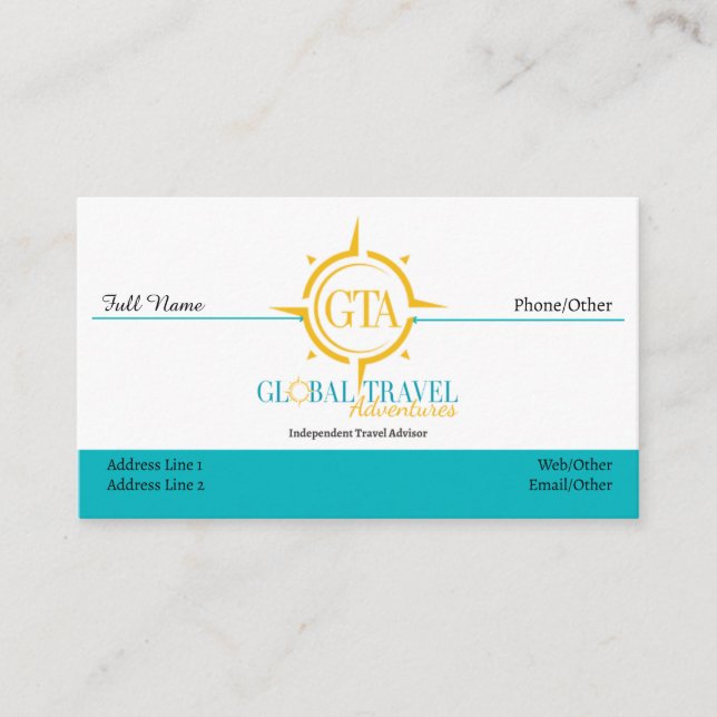 Tarjetas de visita GTA modernas (Anverso)