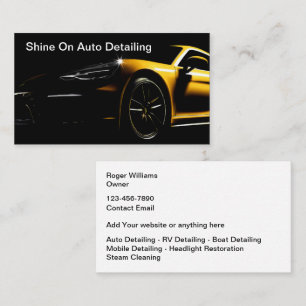 Tarjetas de visita Guay Luxury Auto Detailing