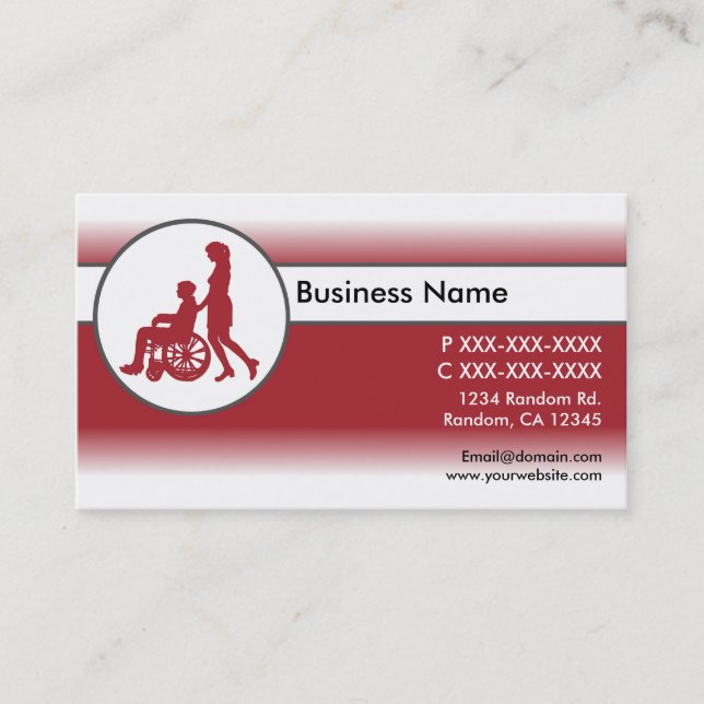 Tarjetas de visita guiadas por el blanco rojo (Anverso)