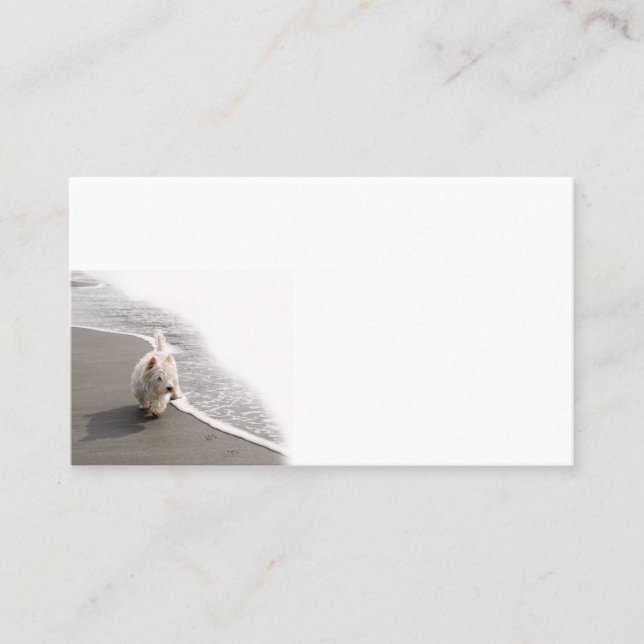 Tarjetas de visita guiadas por Westie Photo Busine (Anverso)