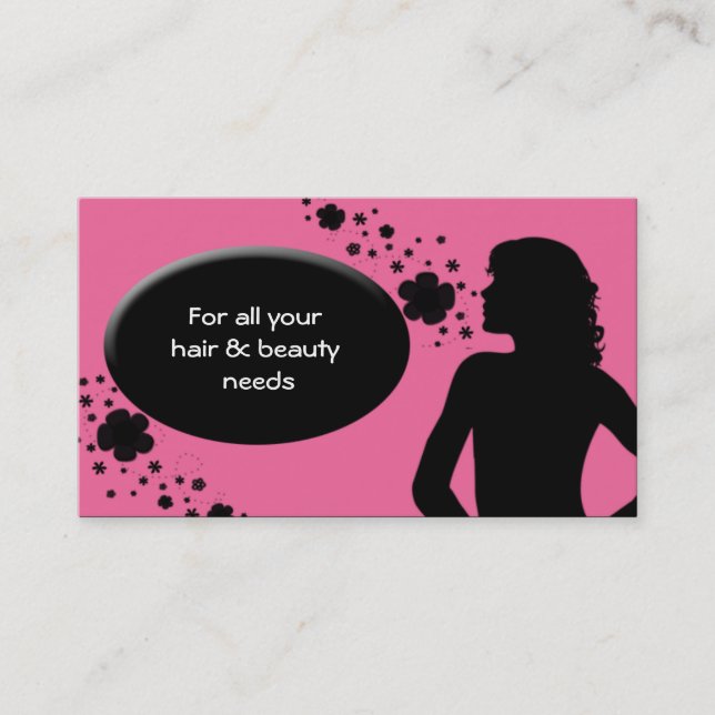 Tarjetas de visita Hair Salon (Anverso)