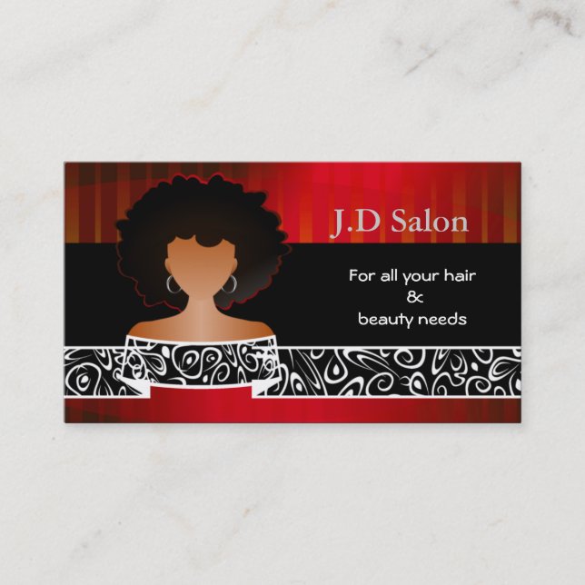 Tarjetas de visita Hair Salon (Anverso)