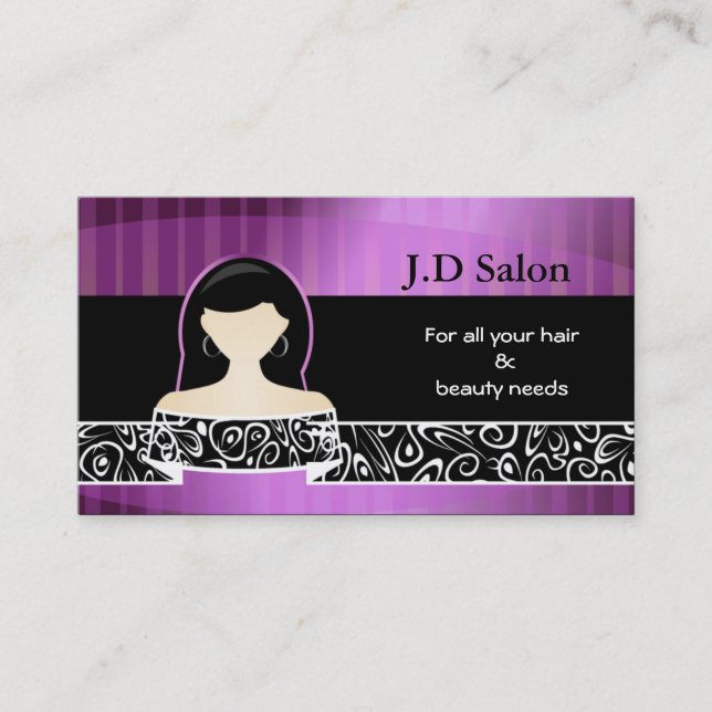 Tarjetas de visita Hair Salon (Anverso)